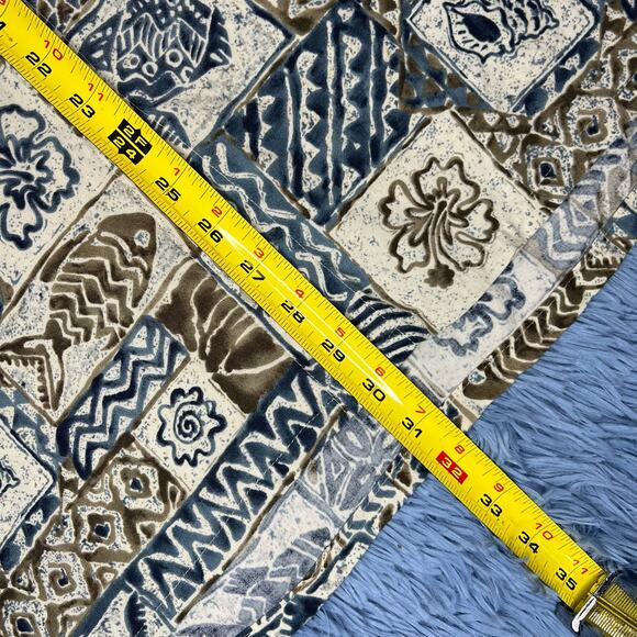 VINTAGE Sea Fish Shell AOP Button Up Shirt Size Large Mens Outdoor Pierre Cardin - Picture 7 of 9